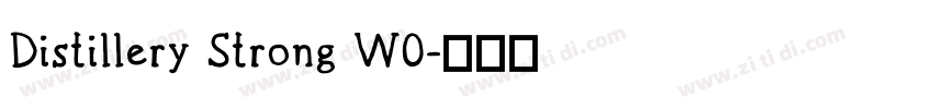 Distillery Strong W0字体转换